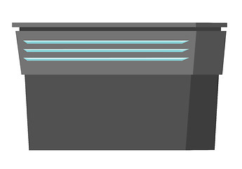 Image showing Empty table or counter vector cartoon illustration