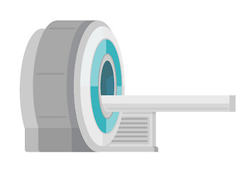 Image showing MRI scanner machine vector cartoon illustration.