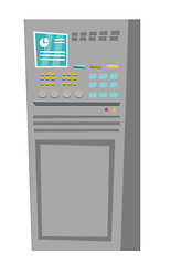 Image showing Control panel vector cartoon illustration.