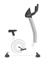 Image showing Stationary exercise bicycle vector illustration.