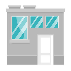 Image showing Urban building vector cartoon illustration.