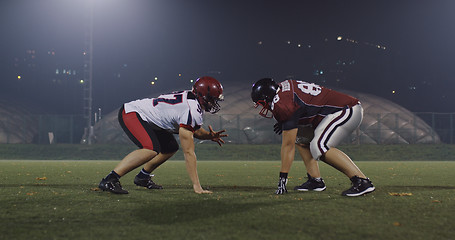 Image showing American football players in action