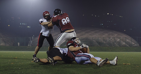 Image showing American football players in action