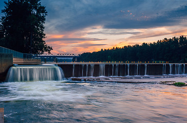 Image showing The overflow at Penrith Weir