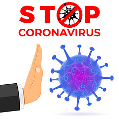 Image showing Stop 2019-nCoV Coronavirus Sign