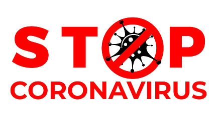 Image showing Stop 2019-nCoV Coronavirus Sign