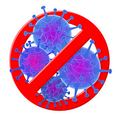 Image showing Stop 2019-nCoV Coronavirus Sign