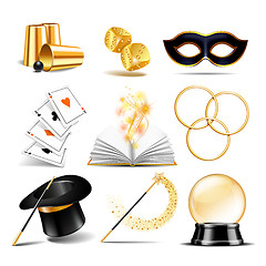 Image showing Magician symbol set