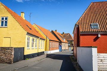 Image showing Danish city streets with colorful buildings