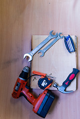 Image showing set of hand working tools