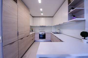 Image showing modern bright clean kitchen interior