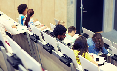 Image showing international students at university lecture hall