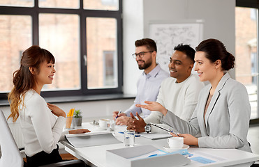 Image showing recruiters having job interview with employee