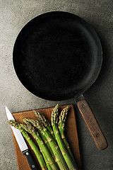 Image showing Asparagus cooking