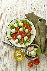 Image showing Salad caprese mozzarella