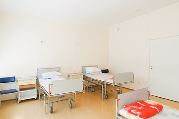 Image showing Hospital ward with beds