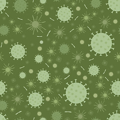 Image showing Vector China Coronavirus Seamless Background