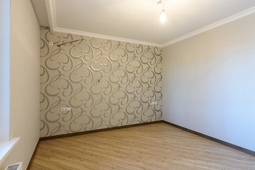 Image showing Empty room, future bedroom, after quality repair