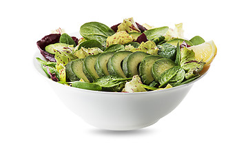 Image showing Green salad avocado