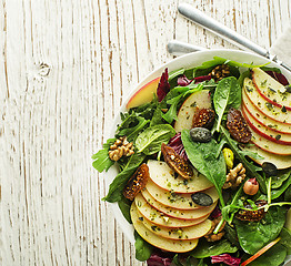 Image showing Green salad fruit