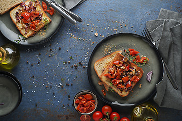 Image showing Tomato toast sendwich