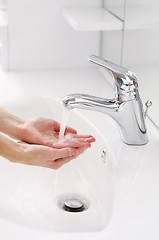 Image showing Washing hands