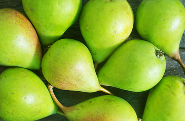 Image showing green pears