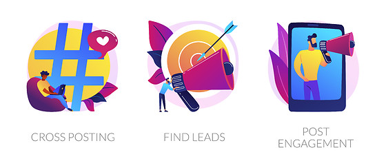 Image showing Smm tools vector concept metaphors.