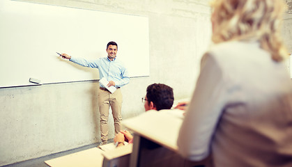 Image showing group of students and teacher at lecture