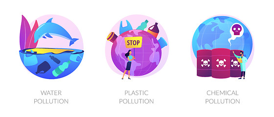 Image showing World contamination vector concept metaphors