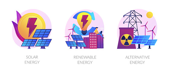 Image showing Green energy technologies vector concept metaphors.