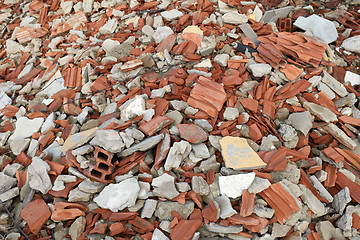 Image showing Debris pile closeup