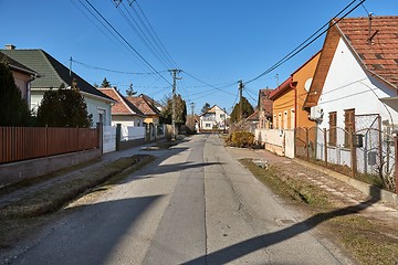 Image showing Village street with houses