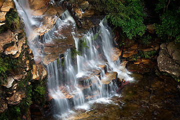 Image showing Cascading waterfall in the Blue Mountains