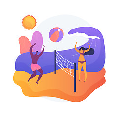 Image showing Summer beach activities vector concept metaphor