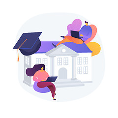 Image showing Home education vector concept metaphor