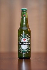 Image showing Bottle of Heineken beer