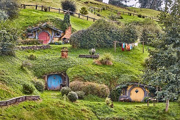 Image showing Hobbiton Movie Set