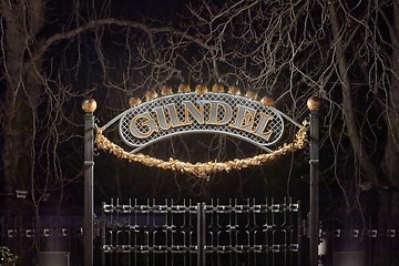 Image showing Gundel restaurant entrance gate