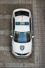 Image showing Police car on the streets