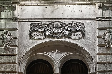 Image showing Gundel restaurant entrance gate