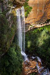 Image showing Katoomba Falls in Blue Mountains Australia