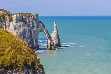 Image showing Cliffs of Etretat, Normandy,France