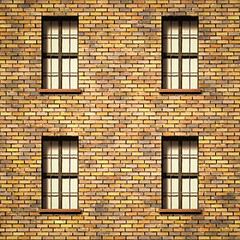 Image showing wall with windows texture