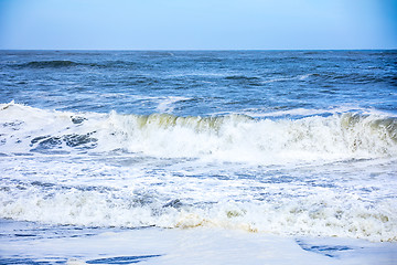 Image showing stormy ocean scenery background