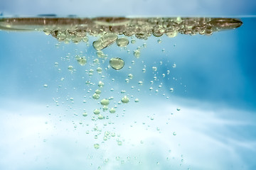 Image showing water oil bubbles background