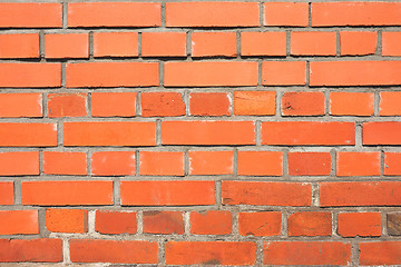 Image showing red brick wall texture background