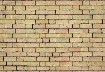 Image showing yellow brick wall texture