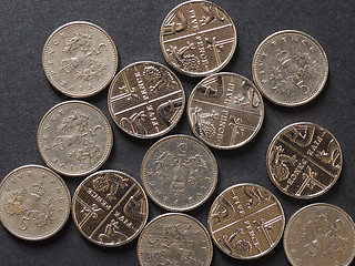 Image showing 5 pence coin, United Kingdom