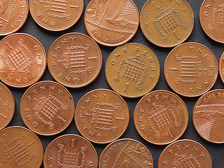 Image showing Pound coins, United Kingdom